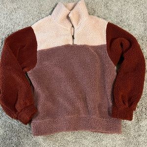 Universal Thread fuzzy quarter zip sweater